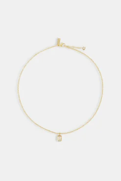 Women JWL-PEND Iced Bezel Necklace - 10mm