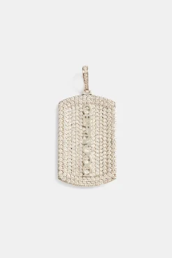 JWL-PEND Iced Cernucci Dog Tag