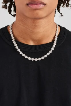 JWL-CHN Iced Cross Chain - 8mm