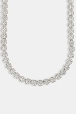 JWL-CHN Iced Cross Motif Chain - 10mm