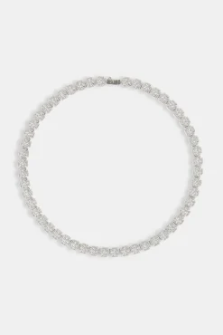 JWL-CHN Iced Cross Motif Chain - 10mm
