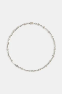 JWL-CHN Iced Floral Motif Chain - 8mm