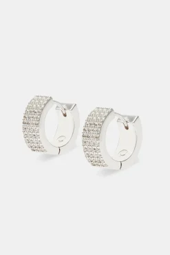 JWL-EAR Iced Huggie Earrings - 12mm