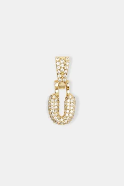 Women JWL-PEND Iced Mini Bubble Pendant - Gold