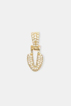 Women JWL-PEND Iced Mini Bubble Pendant - Gold