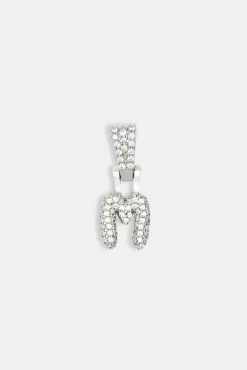 Women JWL-PEND Iced Mini Bubble Pendant - White