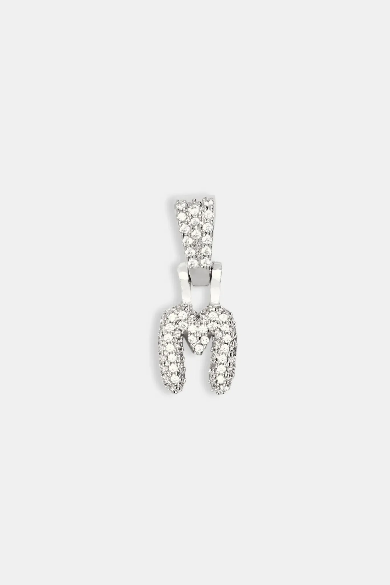 Women JWL-PEND Iced Mini Bubble Pendant - White