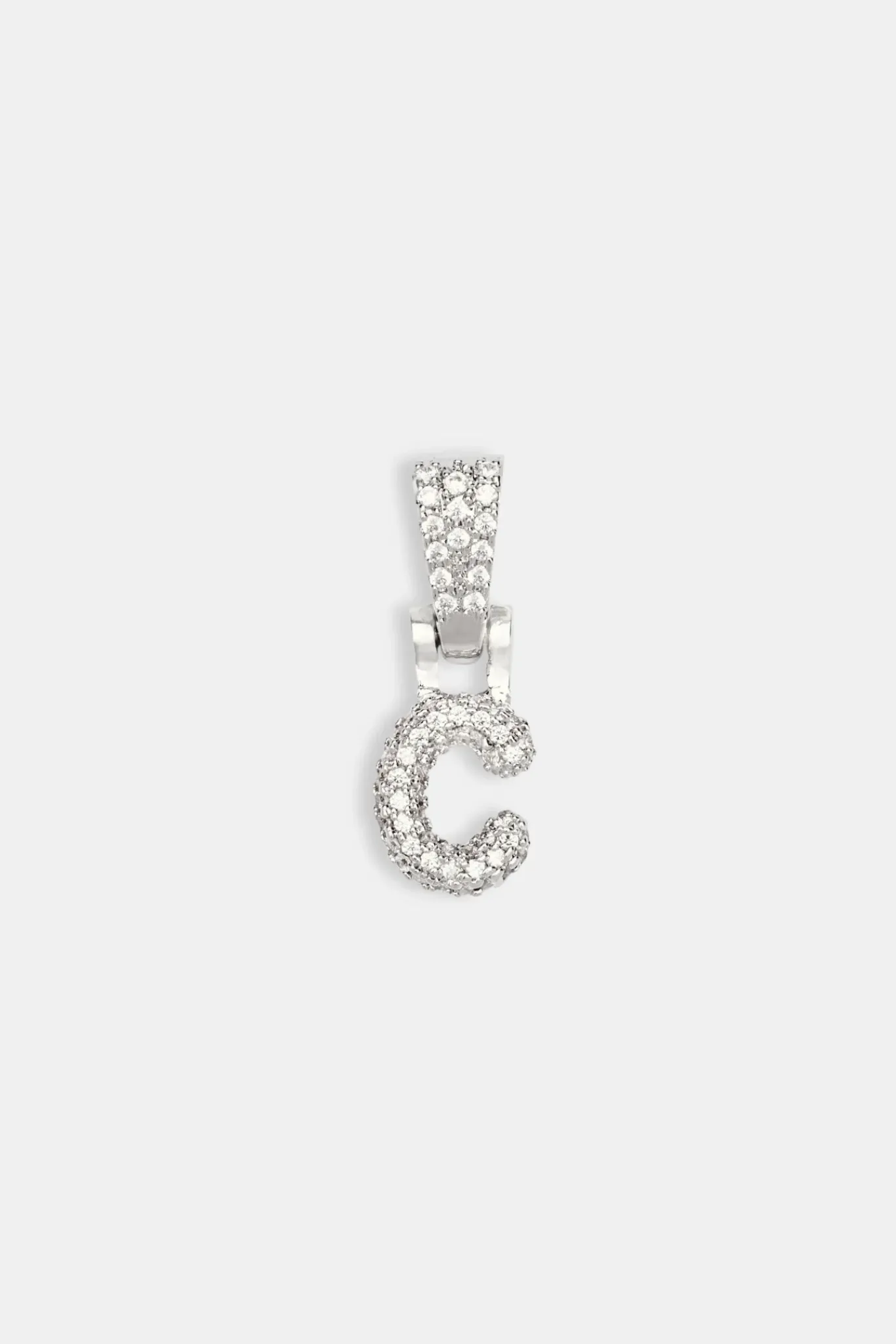 Women JWL-PEND Iced Mini Bubble Pendant - White
