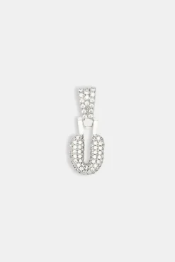 Women JWL-PEND Iced Mini Bubble Pendant - White