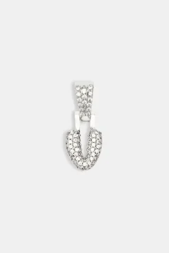 Women JWL-PEND Iced Mini Bubble Pendant - White