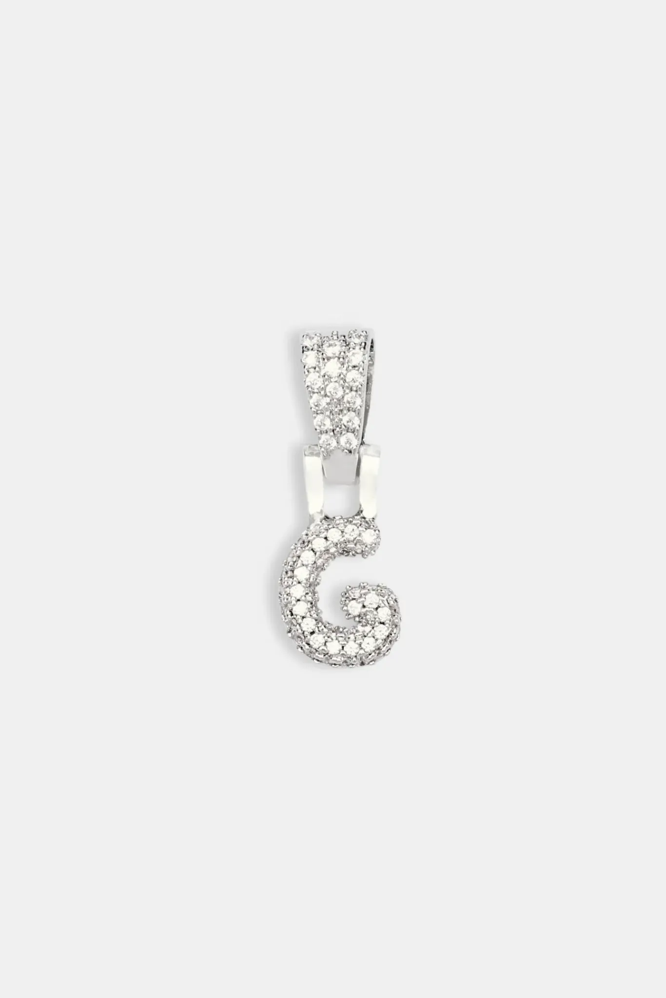 Women JWL-PEND Iced Mini Bubble Pendant - White