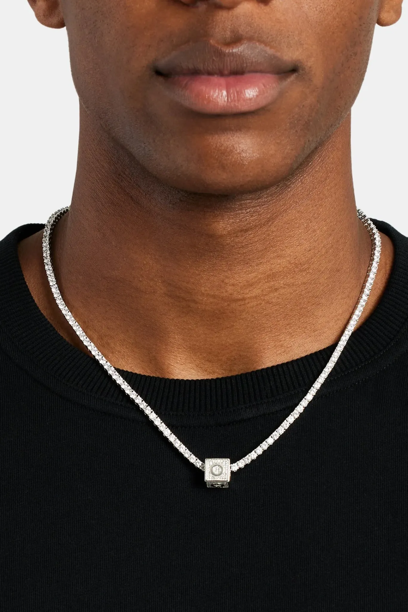 JWL-PEND Iced O Letter Block Pendant
