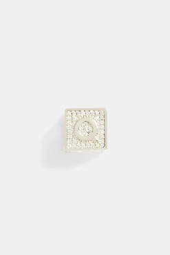 JWL-PEND Iced Q Letter Block Pendant