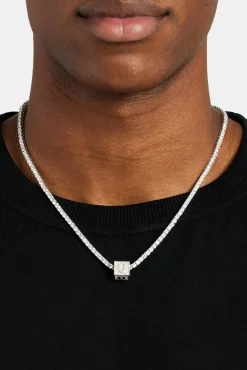 JWL-PEND Iced U Letter Block Pendant