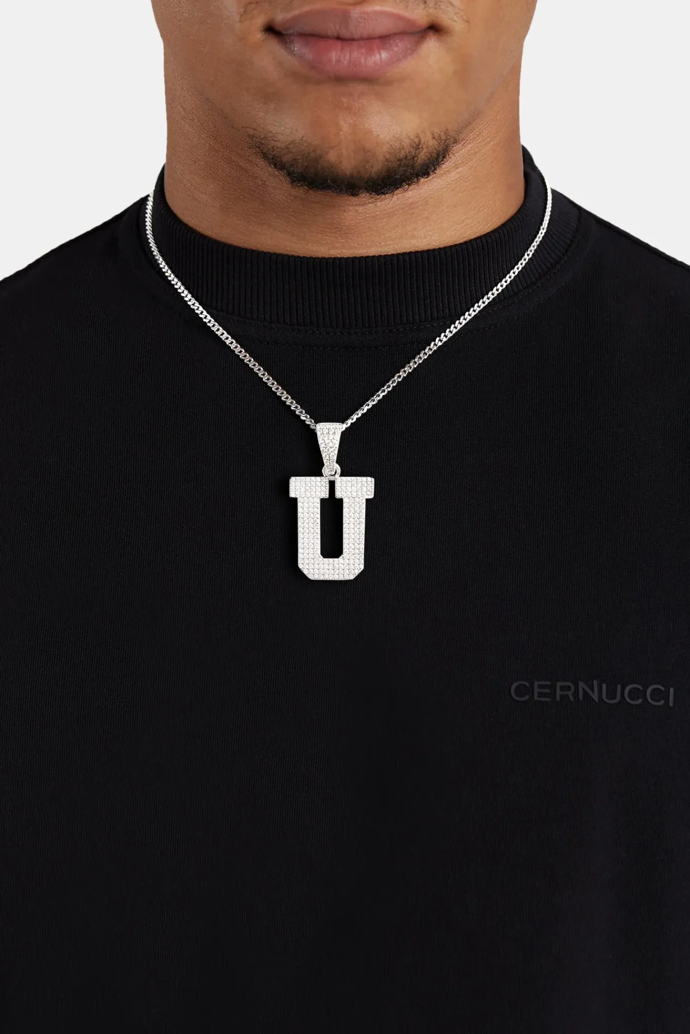 JWL-PEND Iced U Pendant