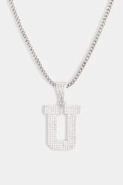 JWL-PEND Iced U Pendant
