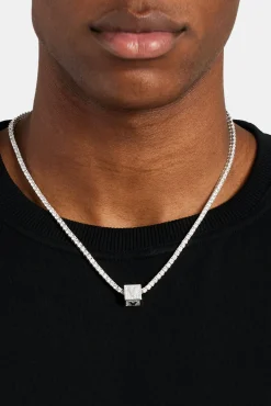 JWL-PEND Iced V Letter Block Pendant