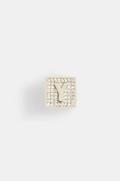 JWL-PEND Iced Y Letter Block Pendant