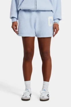 Women CLO-BOT-KTW Knitted Short - Light Blue