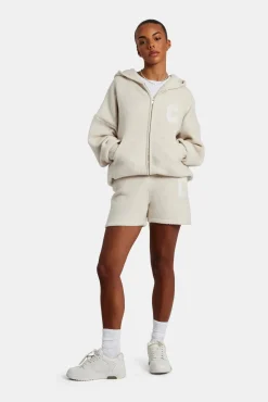 Women CLO-BOT-KTW Knitted Short - Oatmeal