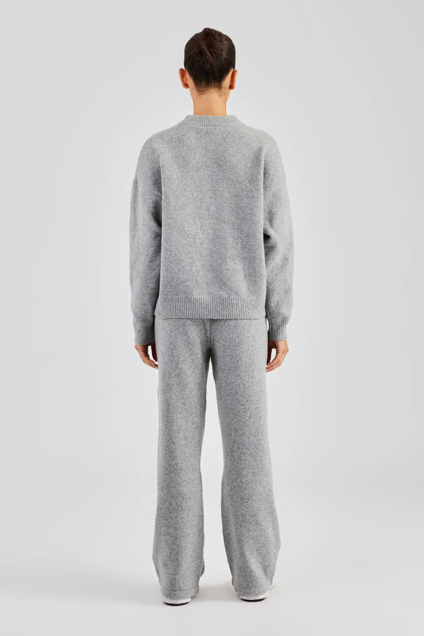 Women CLO-SET-KTW Knitted Sweatshirt Tracksuit - Grey