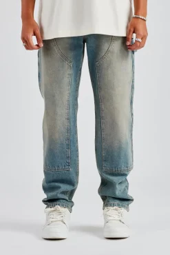 CLO-BOT-DEN Mens Carpenter Jeans - Antique Wash