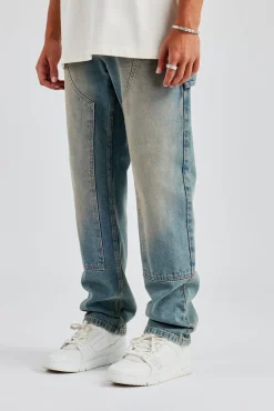 CLO-BOT-DEN Mens Carpenter Jeans - Antique Wash