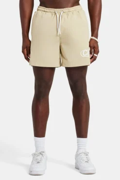 CLO-SWIM Mens Contrast Swimshort - Sand