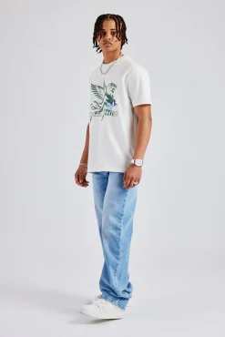CLO-BOT-DEN Mens Relaxed Fit Jeans - Vintage Blue