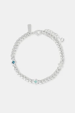 JWL-BRA Miami Cuban Iced Gemstone Bracelet - 5mm