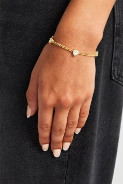 Women JWL-BRA Micro Multi Heart Cuban Bracelet - 2.5mm