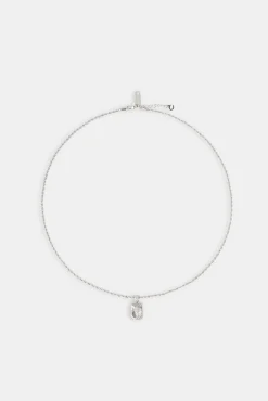JWL-PEND Micro Polished Emblem Rope Necklace - 15mm