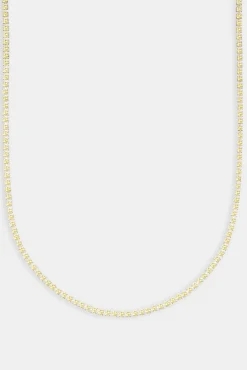 JWL-CHN Micro Tennis Chain Lemon - White 2.5mm