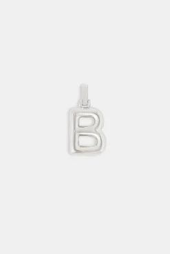 Women JWL-PEND Mini Polished Balloon Letter Pendant - 20mm