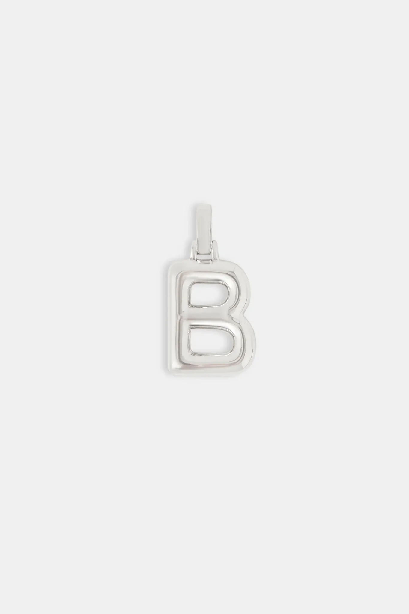 Women JWL-PEND Mini Polished Balloon Letter Pendant - 20mm
