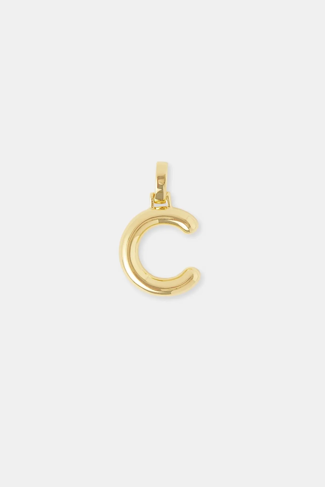 Women JWL-PEND Mini Polished Balloon Letter Pendant - 20m - Gold