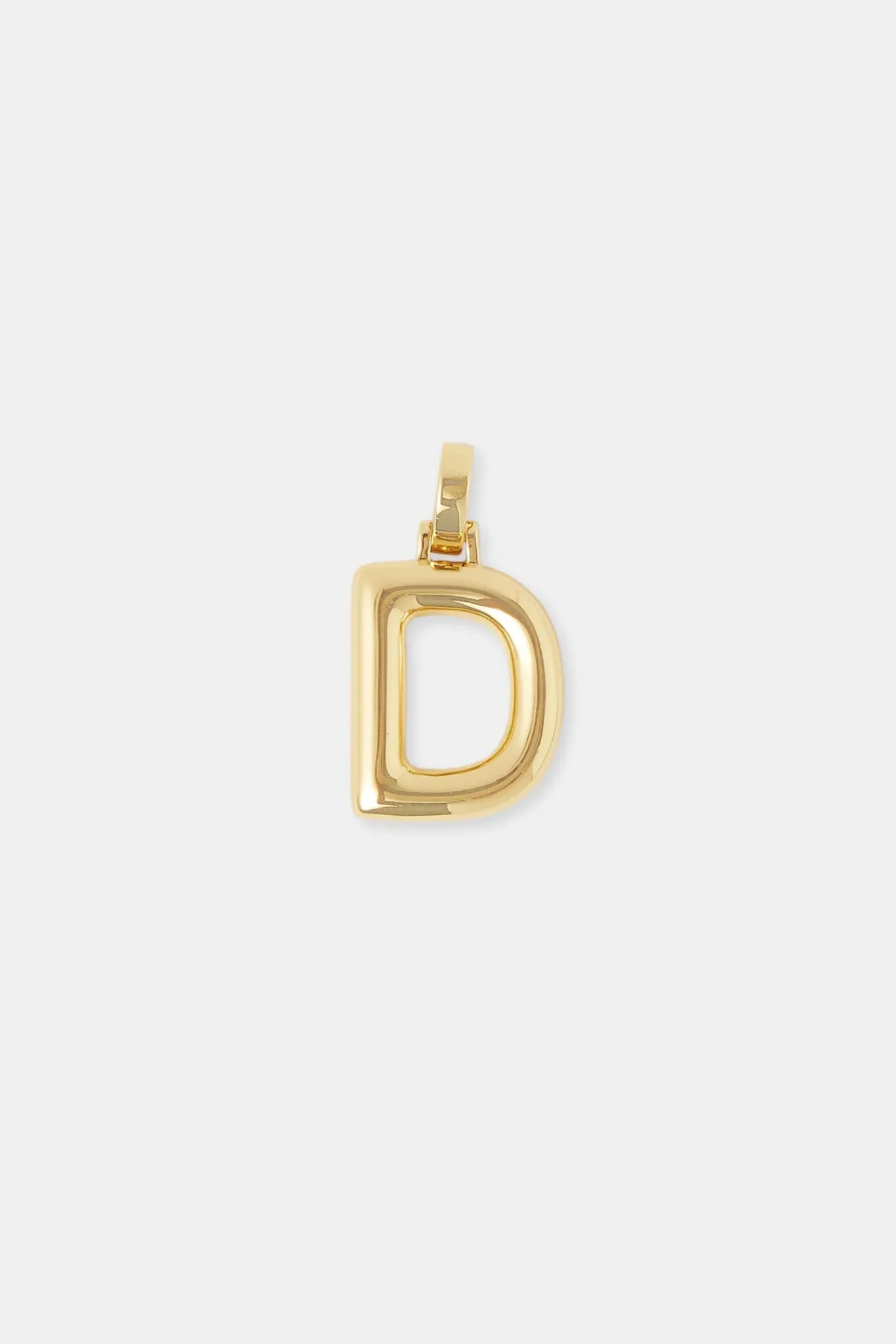 Women JWL-PEND Mini Polished Balloon Letter Pendant - 20m - Gold
