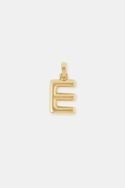 Women JWL-PEND Mini Polished Balloon Letter Pendant - 20m - Gold