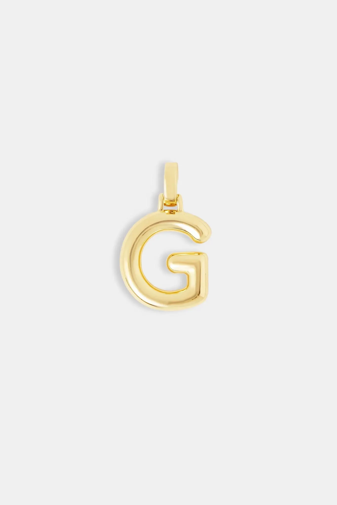 Women JWL-PEND Mini Polished Balloon Letter Pendant - 20m - Gold