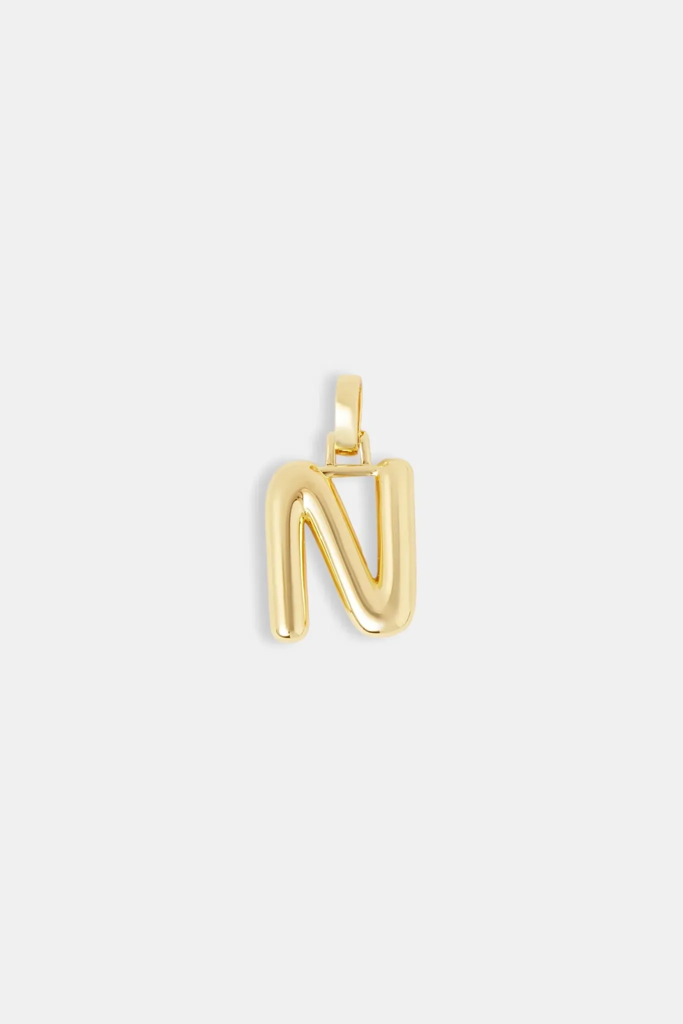 Women JWL-PEND Mini Polished Balloon Letter Pendant - 20m - Gold