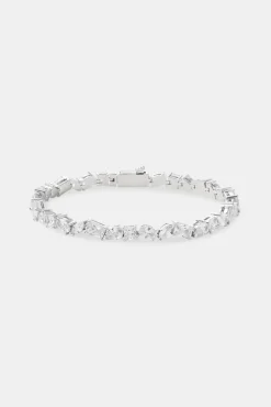 JWL-BRA Mixed Shape Tennis Bracelet - 8mm