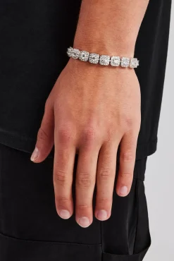 JWL-BRA 10mm Clustered Tennis Bracelet