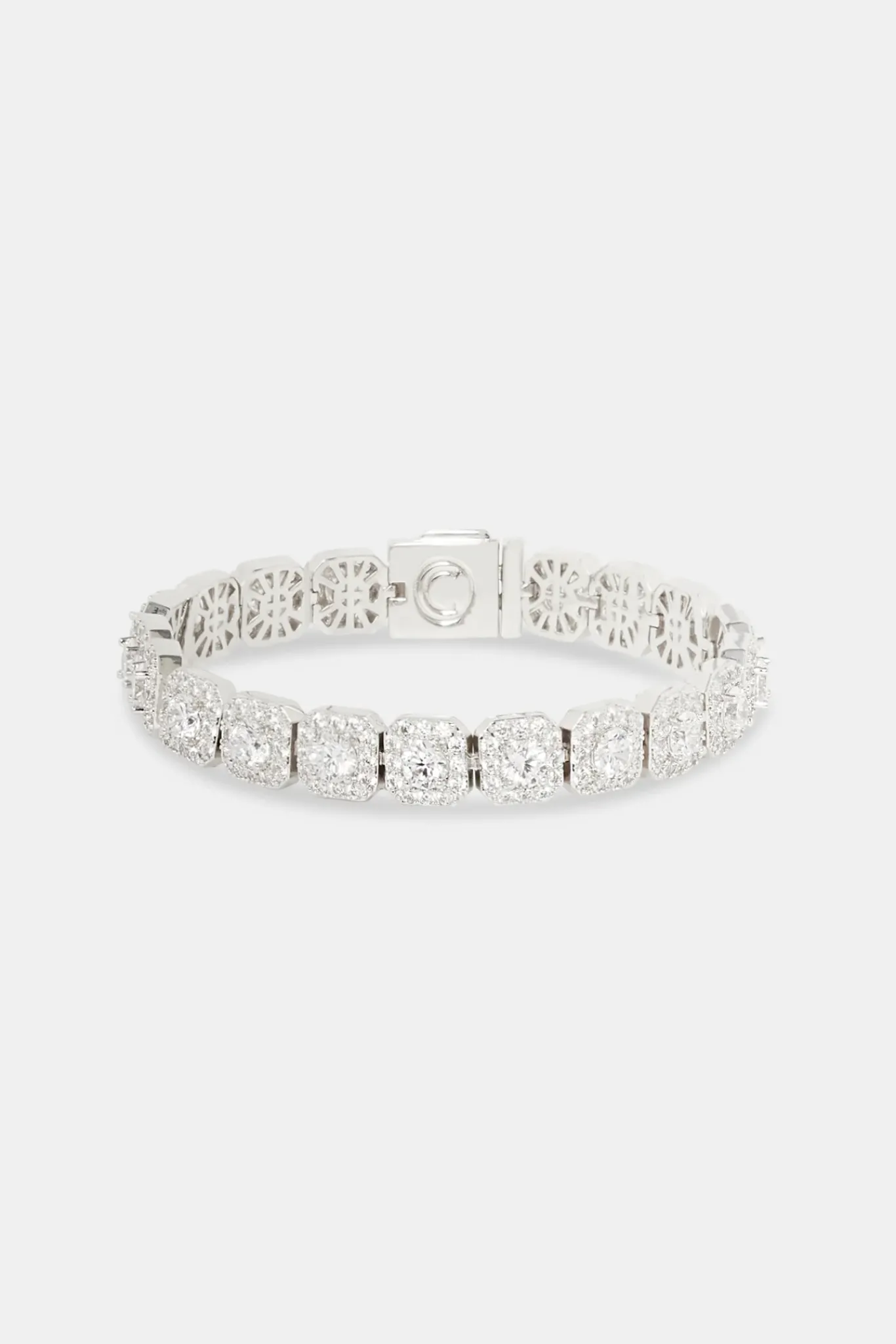 JWL-BRA 10mm Clustered Tennis Bracelet