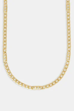 JWL-CHN 6mm Cuban CZ Panel Chain