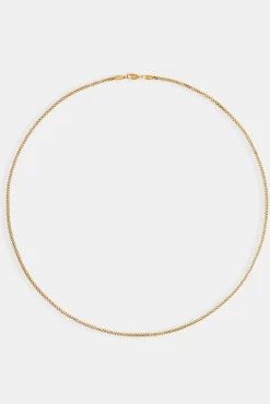 JWL-CHN 2mm Gold Plated Micro Cuban Chain