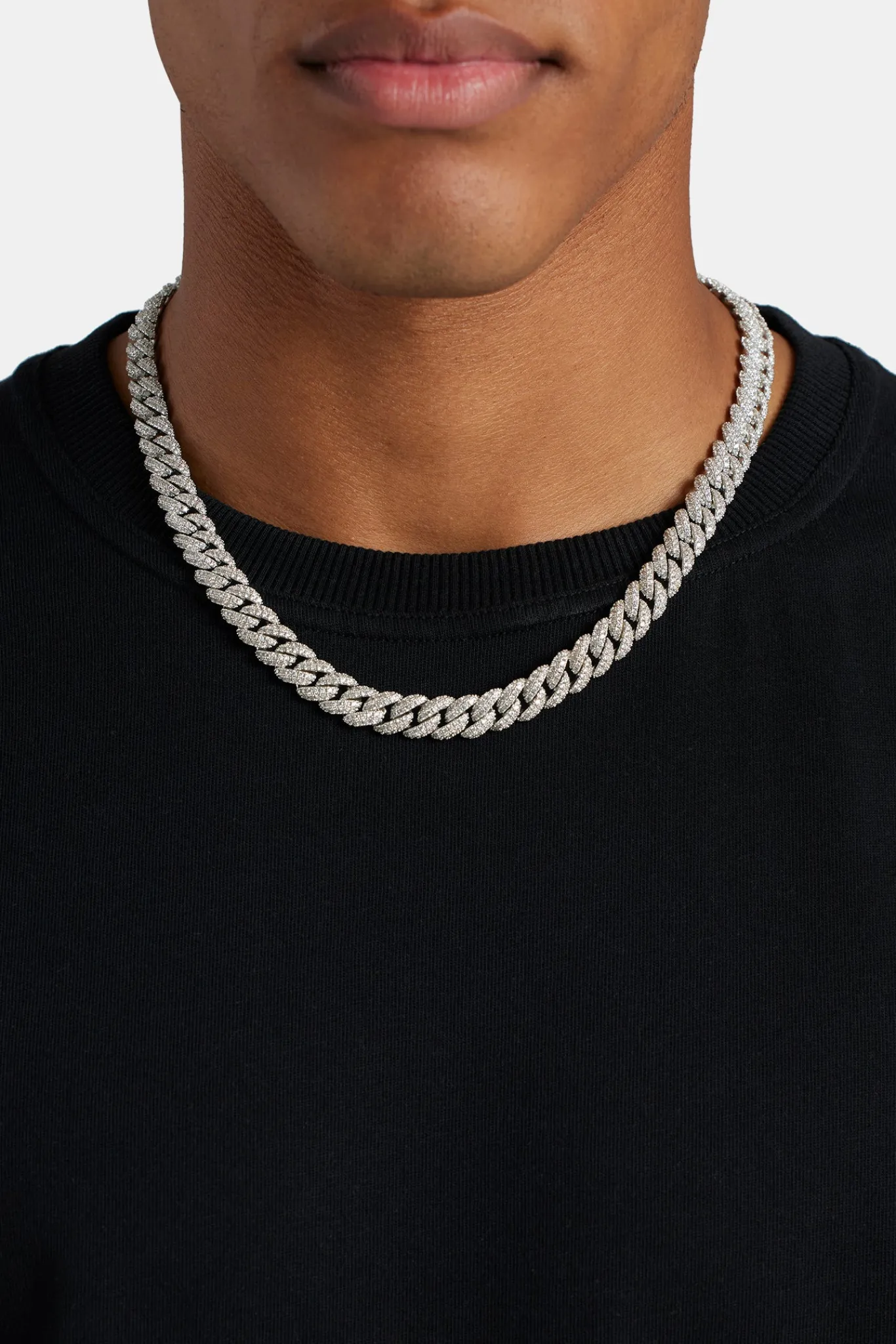 JWL-CHN 8mm Iced Cuban Link Chain