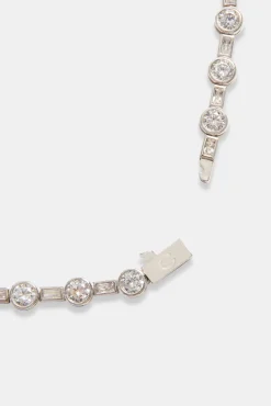 Women JWL-CHN 6mm Iced CZ Mixed Shape Chain