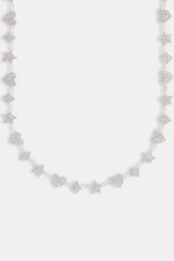 JWL-CHN 10mm Iced CZ Motif Tennis Chain