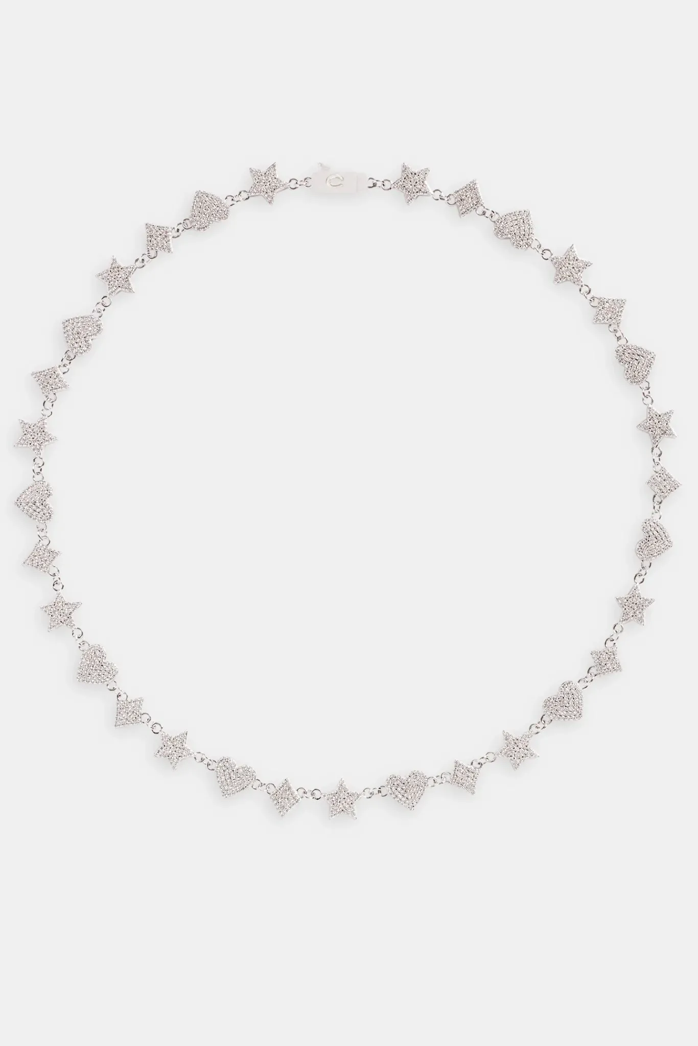 JWL-CHN 10mm Iced CZ Motif Tennis Chain
