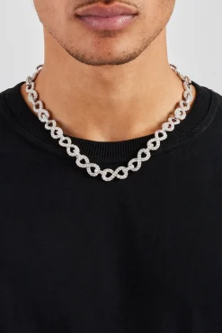 JWL-CHN 10mm Iced Infinity Link Chain